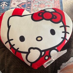 Hello Kitty Red and White Heart Cushion